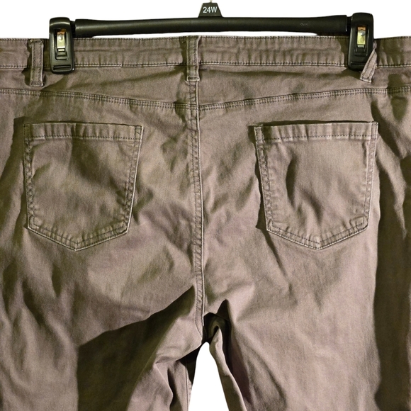 Buffalo David Bitton Pants Olive Midrise Stretch Skinny Ankle Grazer Women 16/36 - Picture 4 of 14